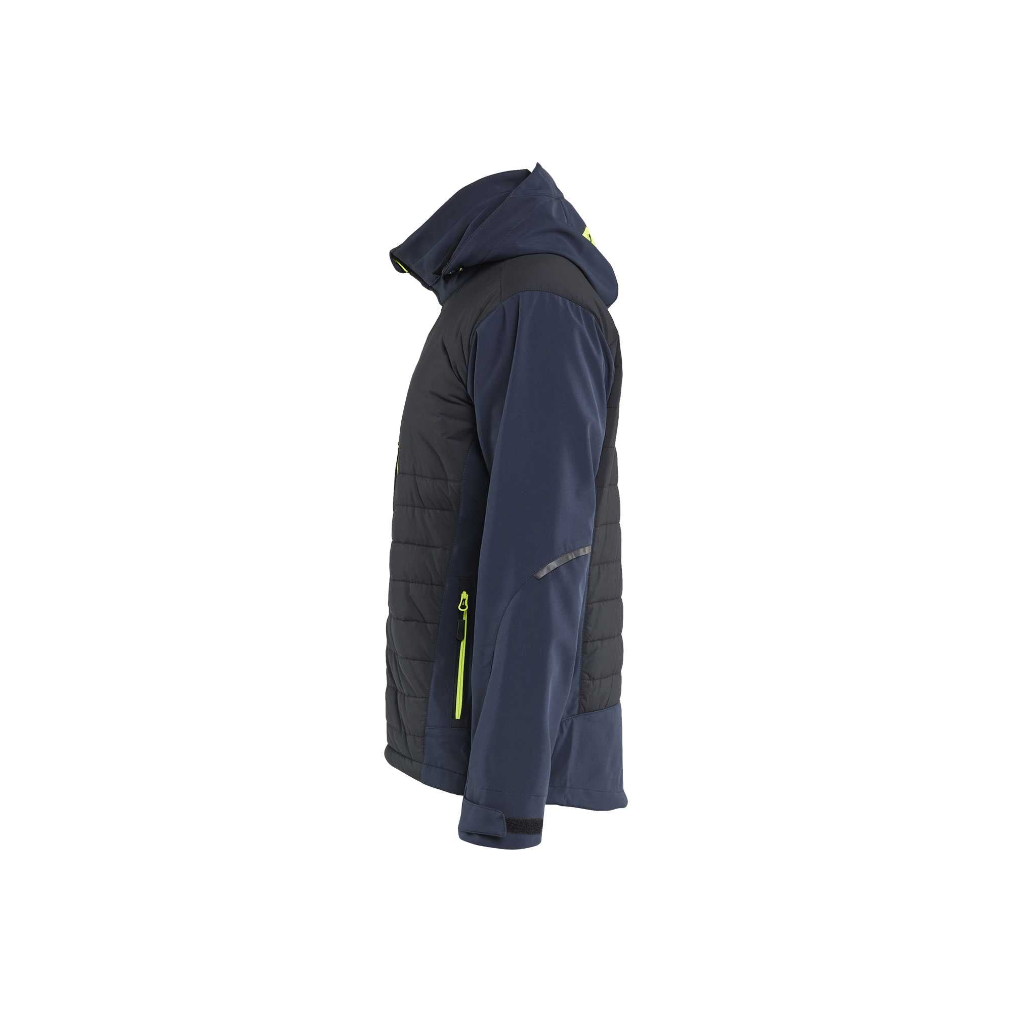 BLAKLADER 47432513 Hybrid Jacket Hi Vis Reflective Softshell Work Jacket MEN - Waterproof